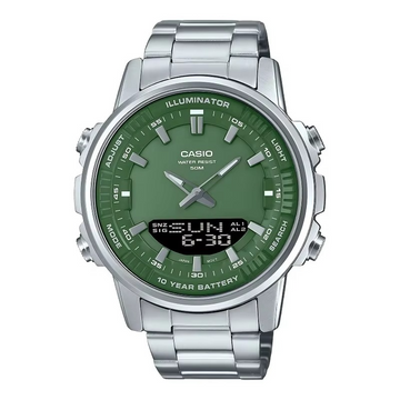 Casio AMW-880 Luxury Dual Display Watch/ساعة كاسيو AMW-880 الفاخرة بشاشة عرض مزدوجة