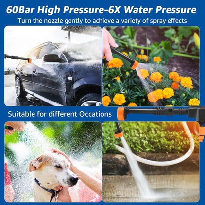 High Pressure Water CLEANING GUN With Double Batteries